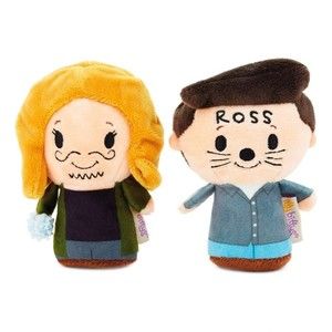 itty bittys Collectible Friends Ross and Rachel Plush, Set of 2. 5" tall